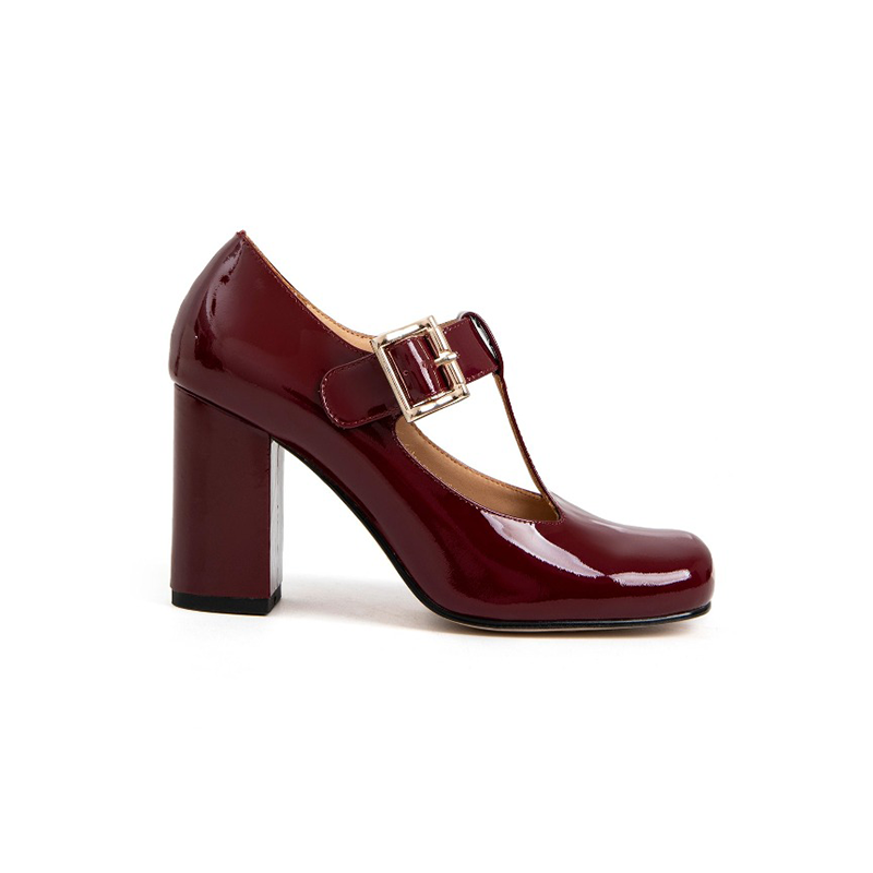 Burgundy mary 2025 jane heels
