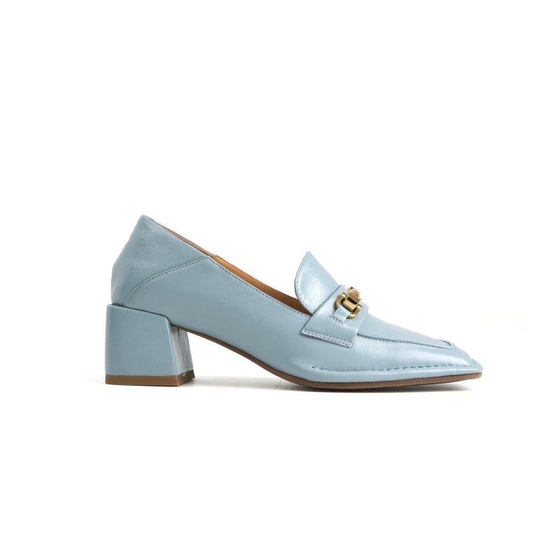 Claire Chunky Heel Women Leather Loafer Slip-on – CUCTOS