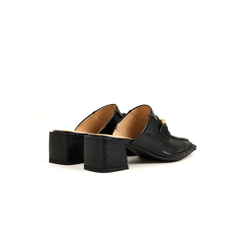 靴 herlipto Bit Square Toe Mules 38 New Color] Bit Square-Toe Mules