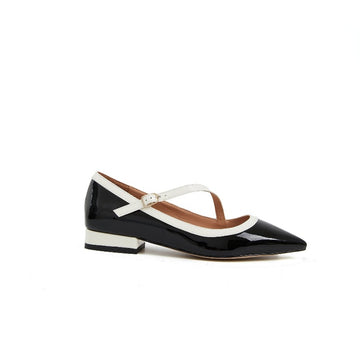 Caroline Strap FLat- Black