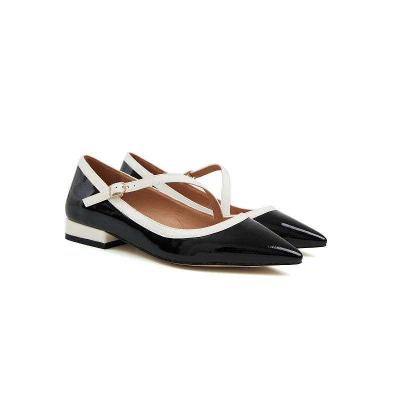 Caroline Strap FLat- Black