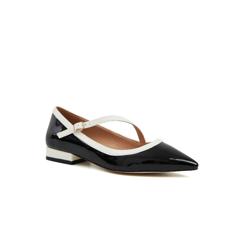 Caroline Strap FLat- Black