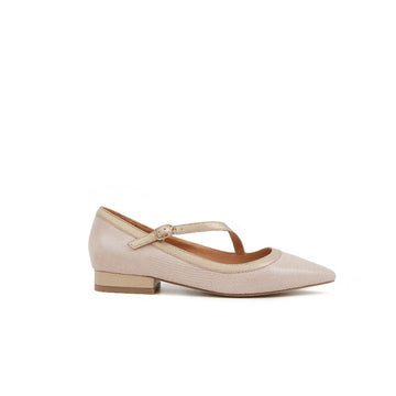 Caroline Strap FLat- Blush