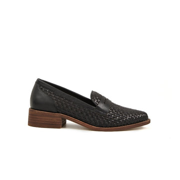 Patricia Woven Loafer-Black