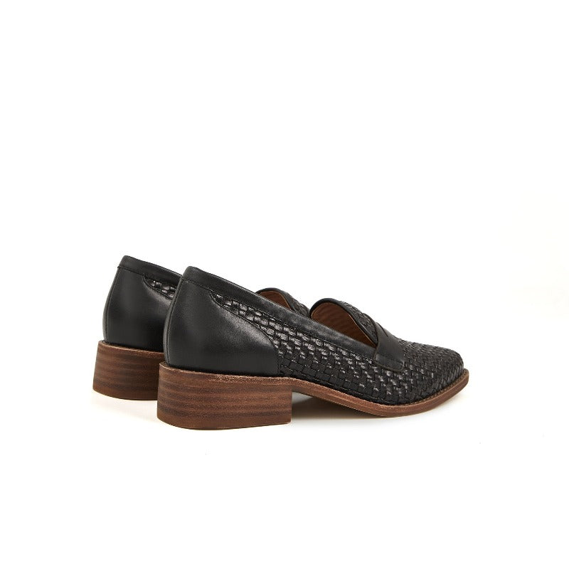 Patricia Woven Loafer-Black