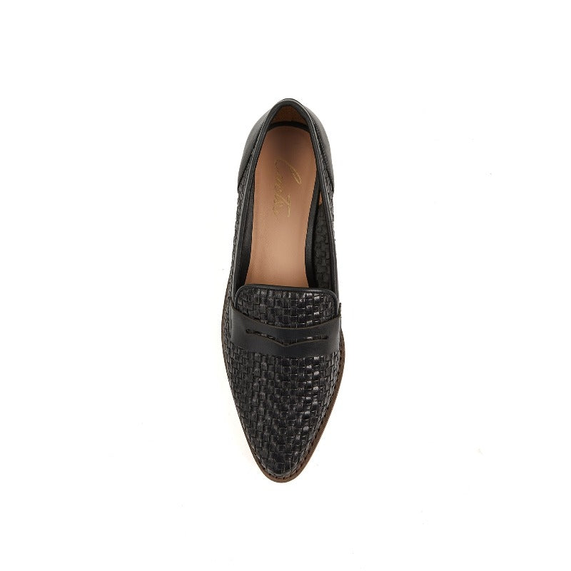 Patricia Woven Loafer-Black
