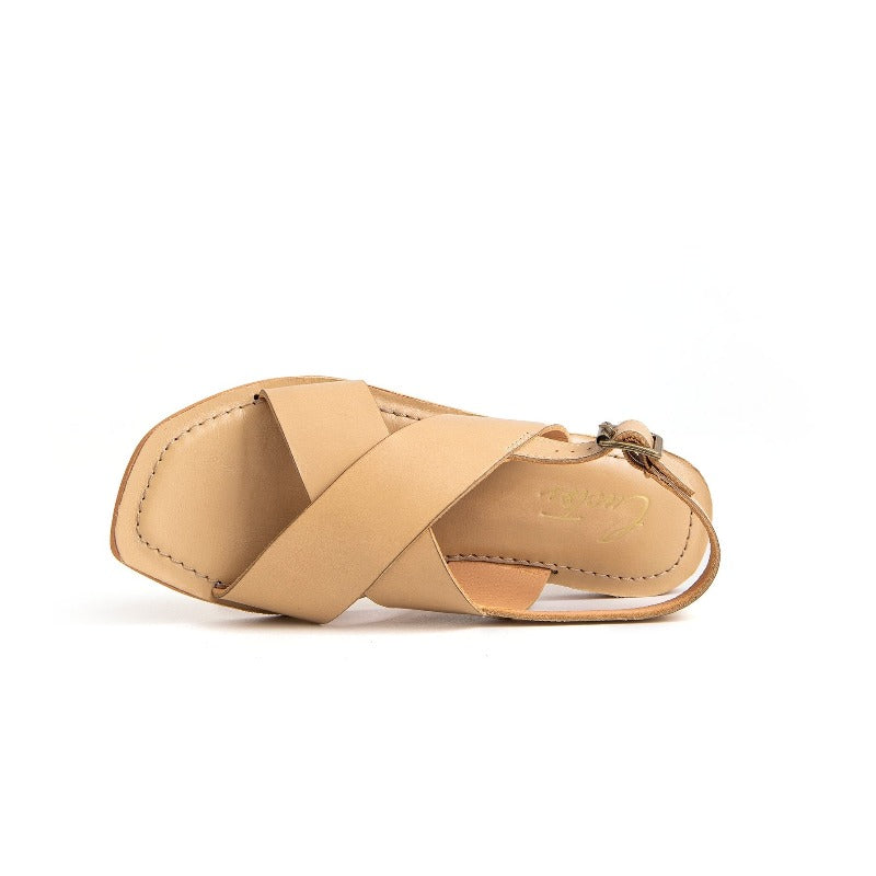 Samantha Flat Sandal Birch