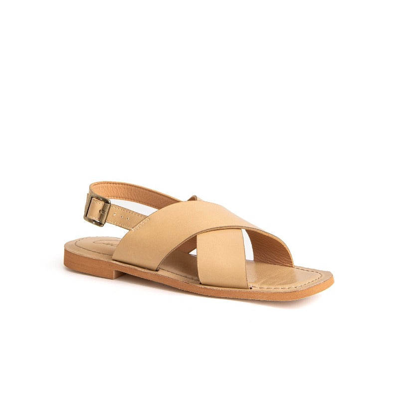 Samantha Flat Sandal Birch