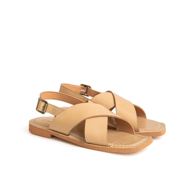 Samantha Flat Sandal Birch