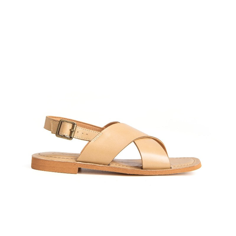 Samantha Flat Sandal Birch