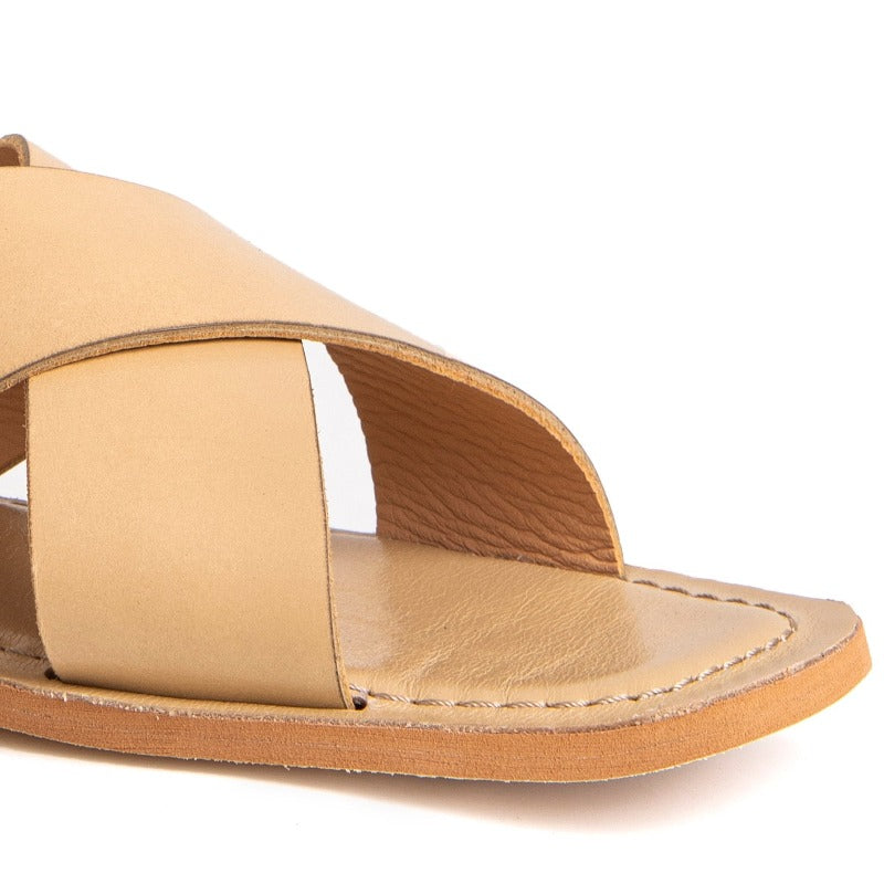 Samantha Flat Sandal Birch